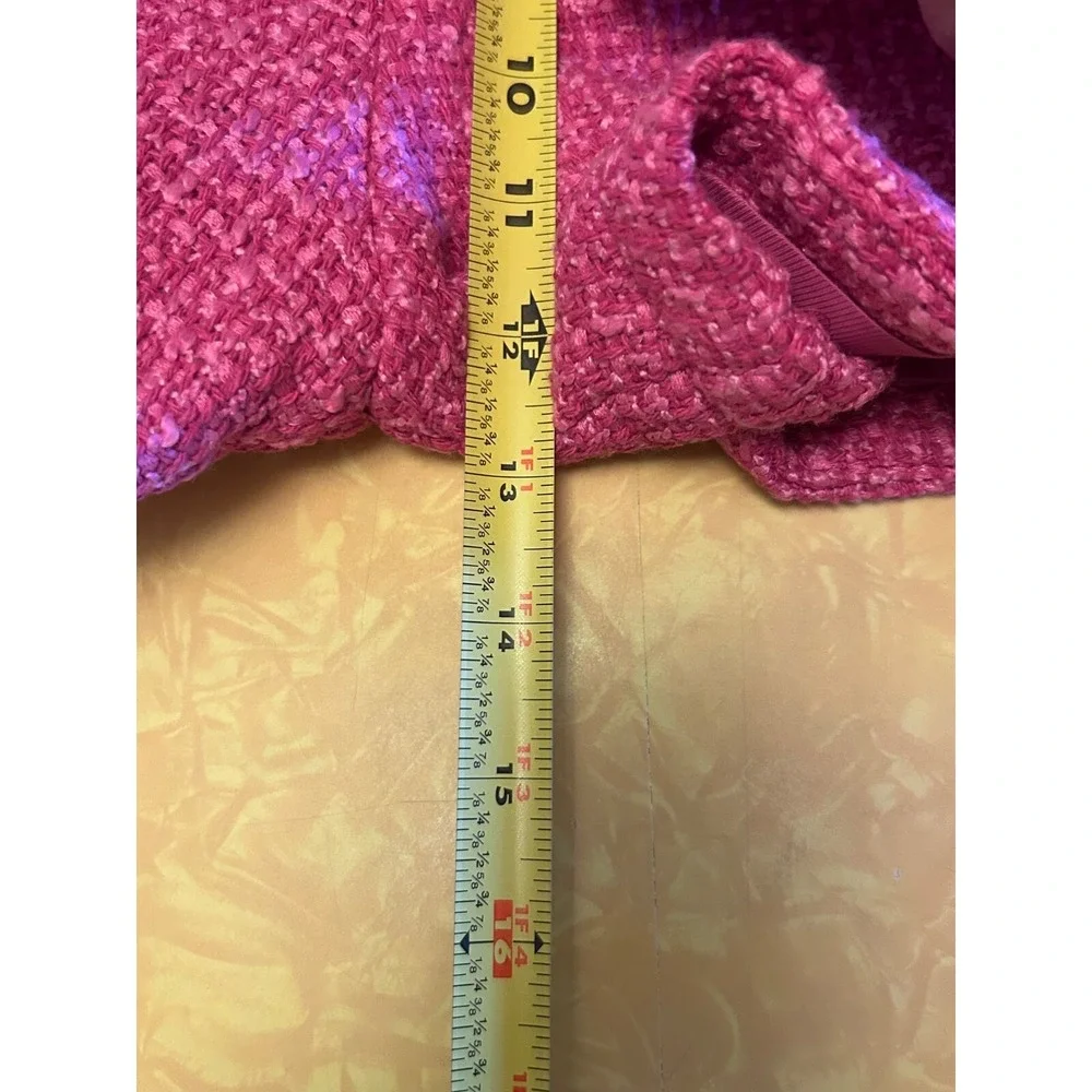 Hot Pink Short Shorts Tweed Women's Medium Preppy Classic NWT